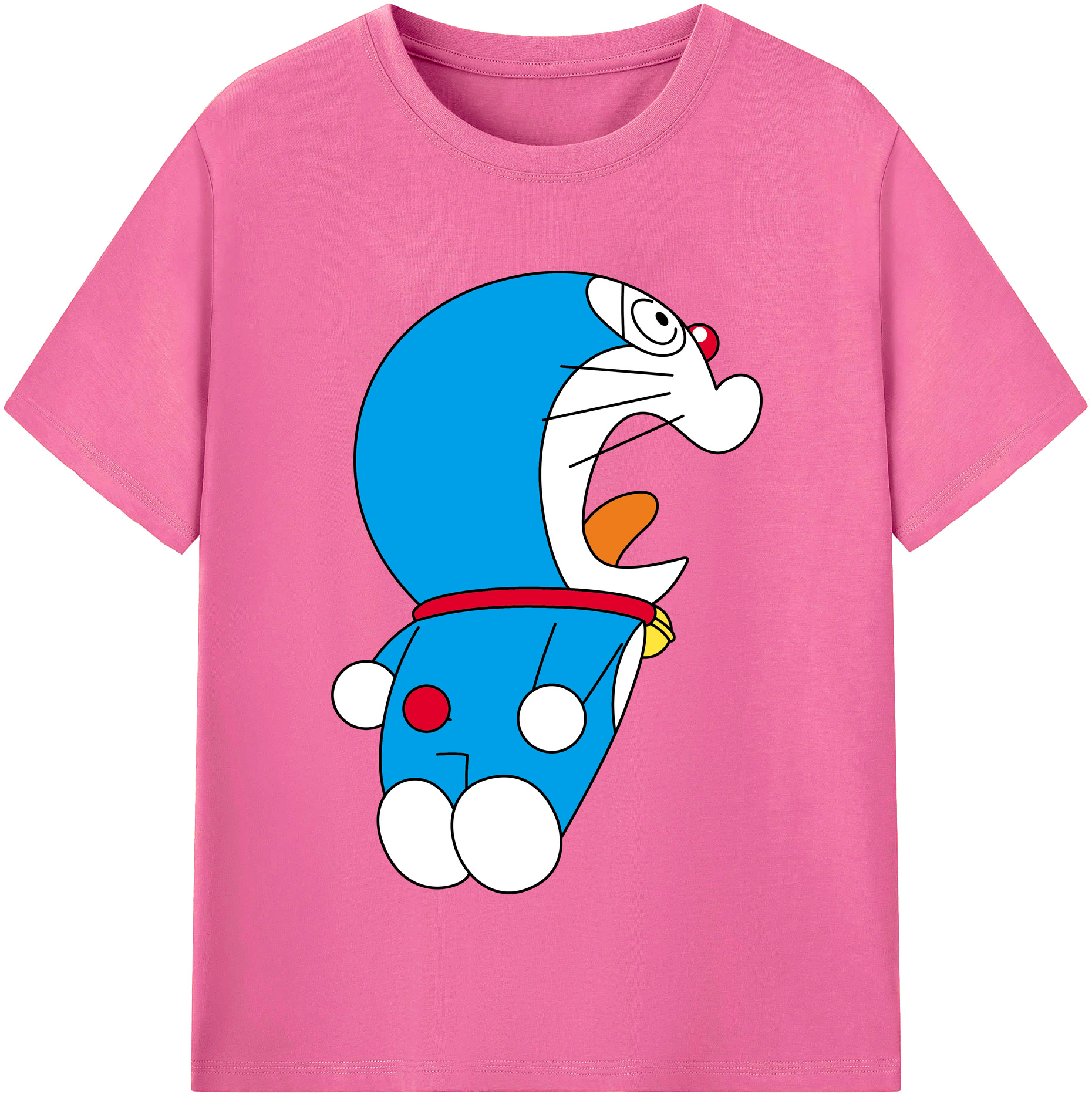 （画像用） ドラえもん Doraemon レディースカジュアルプリントTシャツ（綿100％）